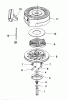Toro 38176 - CCR Powerlite Snowthrower, 1994 (4900001-4999999) Ricambi RECOIL STARTER NO. 590652