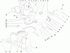 Toro 38172 - Powerlite Snowthrower, 2005 (250010001-250999999) Ricambi HOUSING, UPPER SHROUD, AND CHUTE ASSEMBLY