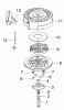 Toro 38176 - CCR Powerlite Snowthrower, 1997 (7900001-7999999) Ricambi RECOIL STARTER NO. 590652