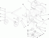 Toro 62925 - 206cc OHV Vacuum Blower, 2008 (280000001-280999999) Listas de piezas de repuesto y dibujos ENGINE AND FRONT WHEEL ASSEMBLY