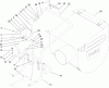 Toro 62925 - 206cc OHV Vacuum Blower, 2009 (290000001-290999999) Listas de piezas de repuesto y dibujos HANDLE AND VACUUM BAG ASSEMBLY