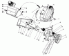 Toro 38180 - CCR 2000 Snowthrower, 1988 (8000001-8999999) Ricambi ENGINE & MAIN FRAME ASSEMBLY