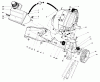 Toro 38185C - CCR 2000 Snowthrower, 1989 (9000001-9999999) Ricambi ENGINE & MAIN FRAME ASSEMBLY
