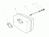 Toro 38185 - CCR 2000 Snowthrower, 1994 (4900001-4999999) Ricambi MUFFLER ASSEMBLY (ENGINE MODEL 47PP3-5)