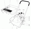 Toro 38235 (S-200) - S-200 Snowthrower, 1980 (0000001-0999999) Ricambi SHROUD & HANDLE ASSEMBLY (MODEL 38235)