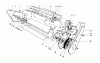 Toro 38232 (S-200) - S-200 Snowthrower, 1981 (1000001-1999999) Ricambi LOWER MAIN FRAME ASSEMBLY