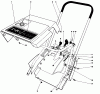 Toro 38232 (S-200) - S-200 Snowthrower, 1982 (2000001-2999999) Ricambi SHROUD & HANDLE ASSEMBLY