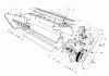 Toro 38232 (S-200) - S-200 Snowthrower, 1985 (5000001-5999999) Ricambi LOWER MAIN FRAME ASSEMBLY