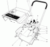 Toro 38232 (S-200) - S-200 Snowthrower, 1985 (5000001-5999999) Ricambi SHROUD & HANDLE ASSEMBLY
