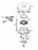 Toro 38232 (S-200) - S-200 Snowthrower, 1985 (5000001-5999999) Ricambi SHROUD & REWIND STARTER NO. 590537 (ENGINE MODEL NO. AH520 TYPE 1602)