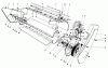 Toro 38235 (S-200) - S-200 Snowthrower, 1983 (3000001-3999999) Ricambi LOWER MAIN FRAME ASSEMBLY