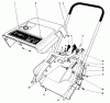 Toro 38235 (S-200) - S-200 Snowthrower, 1983 (3000001-3999999) Ricambi SHROUD & HANDLE ASSEMBLY