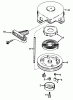Toro 38235 (S-200) - S-200 Snowthrower, 1983 (3000001-3999999) Ricambi SHROUD & REWIND STARTER NO. 590537