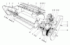 Toro 38242 (S-200) - S-200 Snowthrower, 1983 (3000001-3999999) Ricambi LOWER MAIN FRAME ASSEMBLY