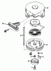 Toro 38242 (S-200) - S-200 Snowthrower, 1983 (3000001-3999999) Ricambi SHROUD & REWIND STARTER NO. 590537