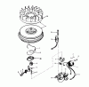 Toro 38250 (421) - 421 Snowthrower, 1980 (0000001-0999999) Ricambi MAGNETO NO. 610944A