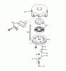 Toro 38250 (421) - 421 Snowthrower, 1980 (0000001-0999999) Ricambi REWIND STARTER NO. 590473
