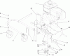 Toro 62925 - 5.5 hp Lawn Vacuum, 2004 (240000001-240999999) Listas de piezas de repuesto y dibujos ENGINE AND FRONT WHEEL ASSEMBLY