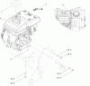 Toro 38273 - Powerlite Snowthrower, 2011 (311000001-311003000) Ricambi ENGINE AND MOUNTING ASSEMBLY