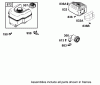Toro 62925 - 5.5 hp Lawn Vacuum, 2004 (240000001-240999999) Ricambi MUFFLER AND FUEL TANK ASSEMBLY ENGINE BRIGGS AND STRATTON MODEL 126302-0245-E1