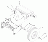 Toro 62925 - 5.5 hp Lawn Vacuum, 2004 (240000001-240999999) Pièces détachées TRACTION AND WHEEL ASSEMBLY