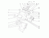 Toro 38417 (2400) - CCR 2400 Snowthrower, 1998 (8900001-8999999) Ricambi SHROUD ASSEMBLY
