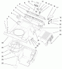 Toro 38418 (2400) - CCR 2400 Snowthrower, 1999 (9900001-9999999) Ricambi SHROUD ASSEMBLY
