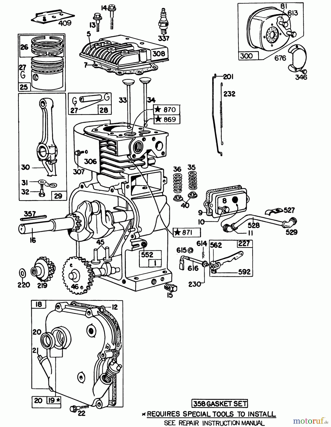  Toro Neu Blowers/Vacuums/Chippers/Shredders 62933 - Toro 5 hp Lawn Blower, 1980 (0000001-0999999) ENGINE MODEL NO. 130202 TYPE 0600-01 BRIGGS & STRATTON