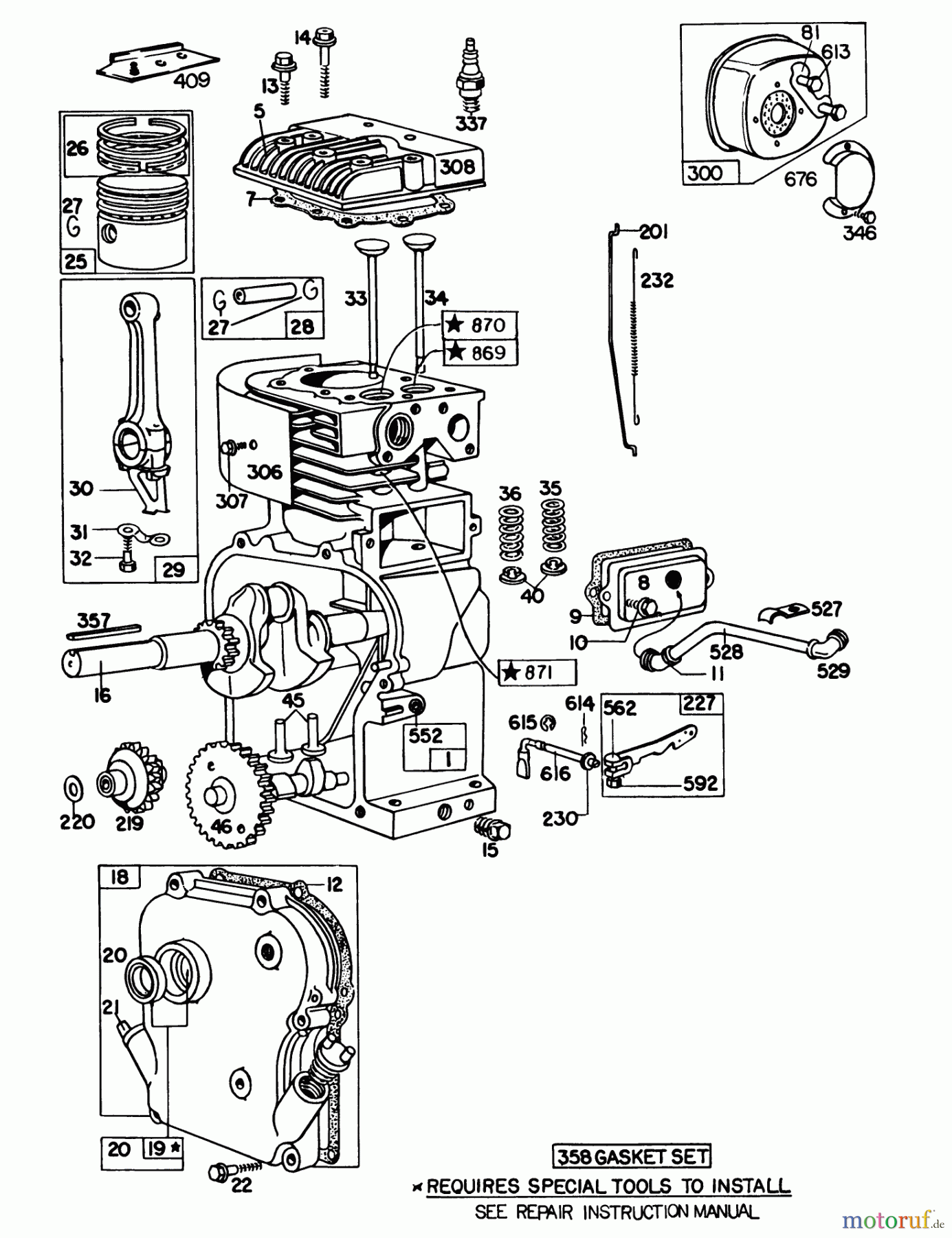  Toro Neu Blowers/Vacuums/Chippers/Shredders 62933 - Toro 5 hp Lawn Blower, 1981 (1000001-1999999) ENGINE MODEL NO. 130202 TYPE 0600-01 BRIGGS & STRATTON