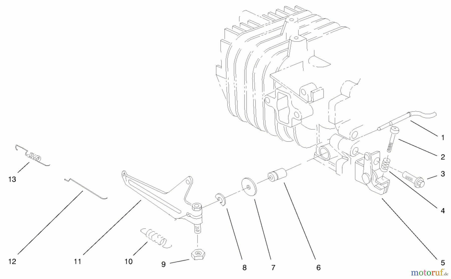  Toro Neu Snow Blowers/Snow Throwers Seite 1 38430 (3000) - Toro CCR 3000 Snowthrower, 1998 (8900001-8999999) ENGINE ASSEMBLY (MODEL NO. 38435 & 38436) #4