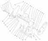 Toro 38430 (3000) - CCR 3000 Snowthrower, 1998 (8900001-8999999) Ricambi HOUSING ASSEMBLY