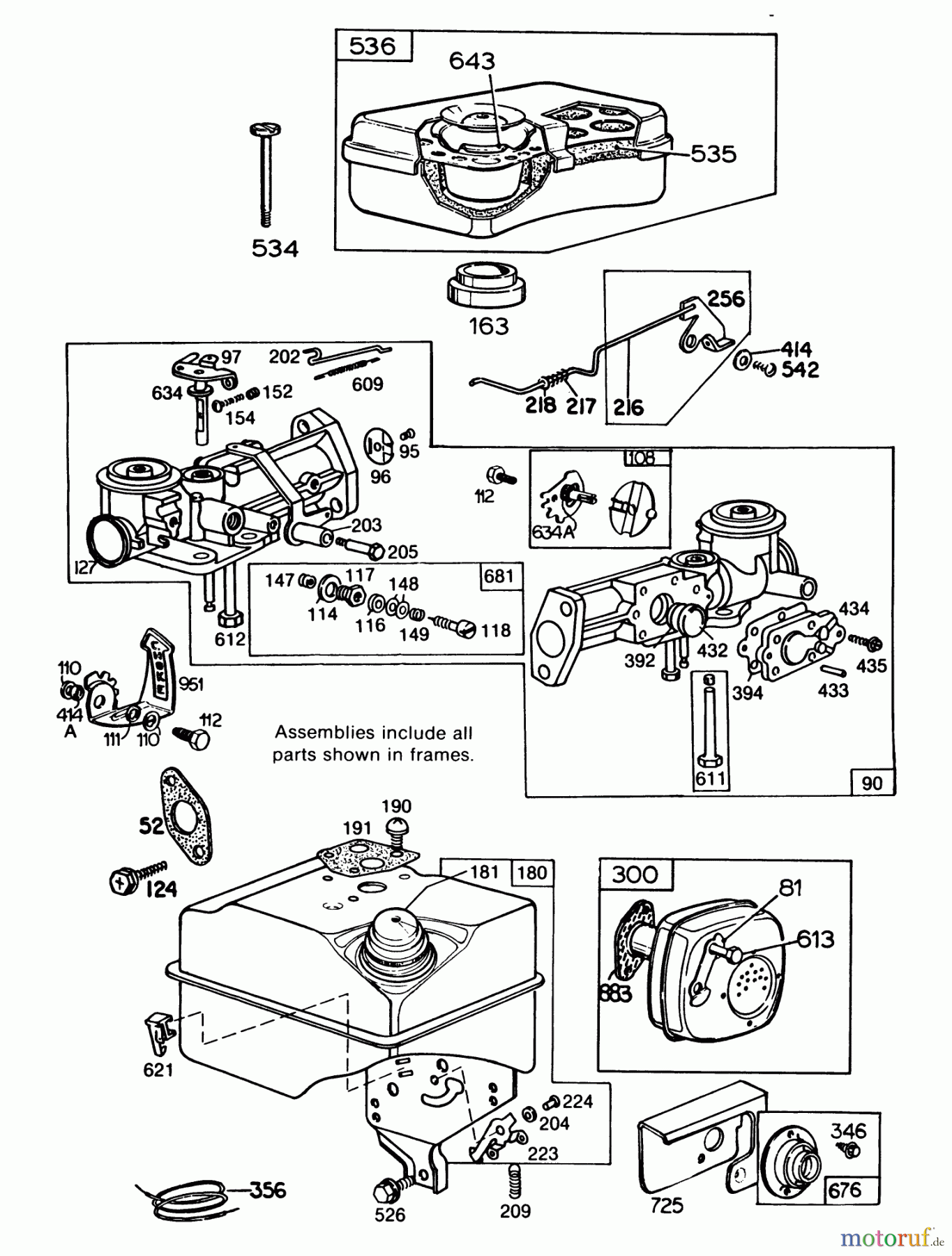  Toro Neu Blowers/Vacuums/Chippers/Shredders 62933 - Toro 5 hp Lawn Blower, 1986 (6000001-6999999) ENGINE BRIGGS & STRATTON MODEL NO. 130202-1640-01 #2
