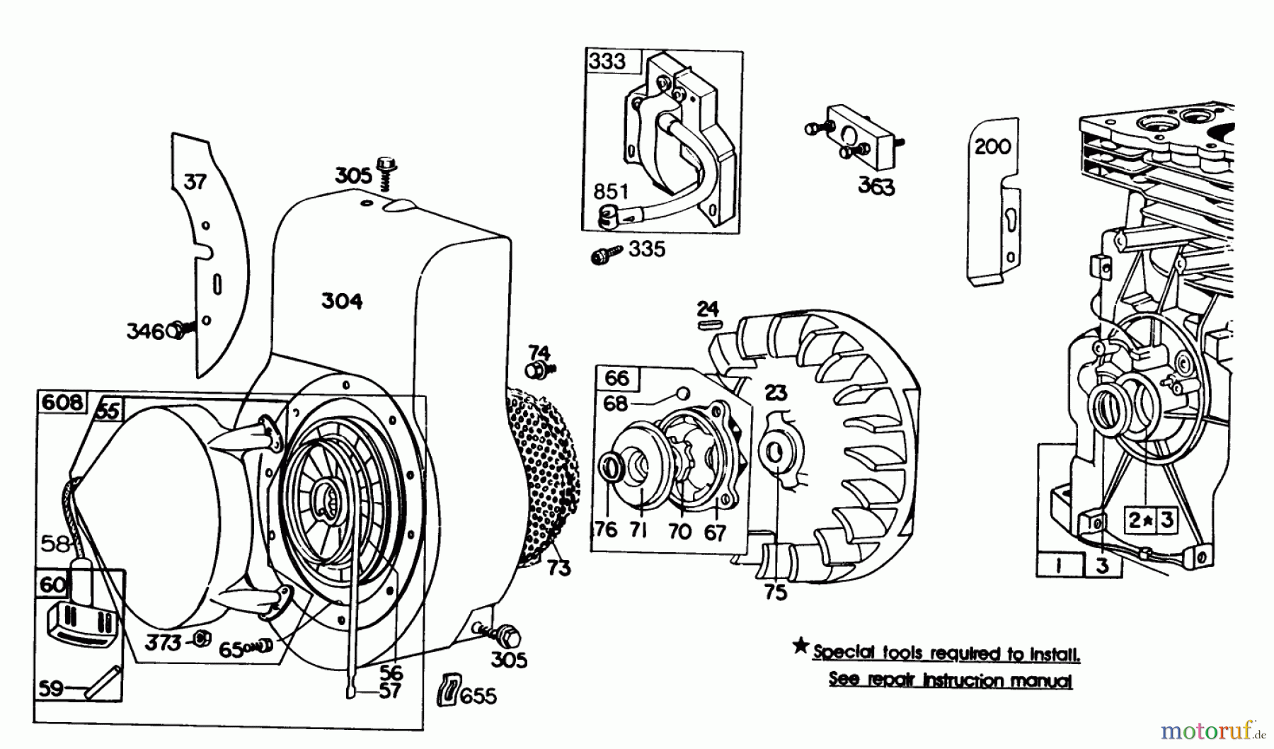  Toro Neu Blowers/Vacuums/Chippers/Shredders 62933 - Toro 5 hp Lawn Blower, 1988 (8000001-8999999) ENGINE BRIGGS & STRATTON MODEL NO. 130202-1640-01 #3