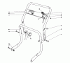 Toro 62933 - 5 hp Lawn Blower, 1988 (8000001-8999999) Listas de piezas de repuesto y dibujos HANDLE ASSEMBLY