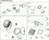 Toro 38515 (2450) - CCR 2450 GTS Snowthrower, 2009 (290000001-290999999) Ricambi CYLINDER, PISTON, AND CONNECTING ROD ASSEMBLY BRIGGS AND STRATTON 084132-0120-E8
