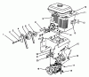 Toro 38525 (724) - 724 Power Shift Snowthrower, 1988 (8000001-8999999) Ricambi ENGINE ASSEMBLY