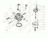 Toro 38543 (824) - 824 Power Shift Snowthrower, 1998 (8900001-8999999) Ricambi CARBURETOR TECUMSEH #640052