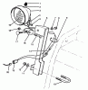 Toro 38555 (1028) - 1028 Power Shift Snowthrower, 1996 (69000001-69999999) Ricambi LIGHT ASSEMBLY