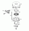 Toro 58432 - 2-Cycle Edger, 1989 (9000001-9999999) Ricambi REWIND STARTER TECUMSEH NO. 590537