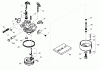 Toro 38577 (6053) - CCR 6053 Quick Clear Snowthrower, 2008 (280000001-280999999) Ricambi CARBURETOR ASSEMBLY NO. 640298 TECUMSEH OH195SA-72568G