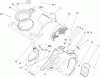 Toro 38581 - Power Clear Snowthrower, 2009 (290000001-290999999) Ricambi SHROUD AND CONTROL ASSEMBLY