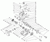 Toro 38591 (1232) - 1232 Power Shift Snowthrower, 1997 (7900001-7999999) Ricambi TRANSMISSION ASSEMBLY NO. 66-8030