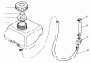Toro 59265 - Replacement Engine, 4-Cycle, 1984 (4000001-4999999) Ricambi FUEL TANK ASSEMBLY