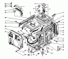 Toro 62005 (T500) - Generator, T500, 1983 (3000001-3999999) Ricambi FUEL TANK & COVER ASSEMBLY