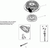 Toro 38607 (622E) - 622E Power Throw Snowthrower, 2007 (270000001-270999999) Ricambi REWIND STARTER NO. 590749 TECUMSEH OH195SA-72563G