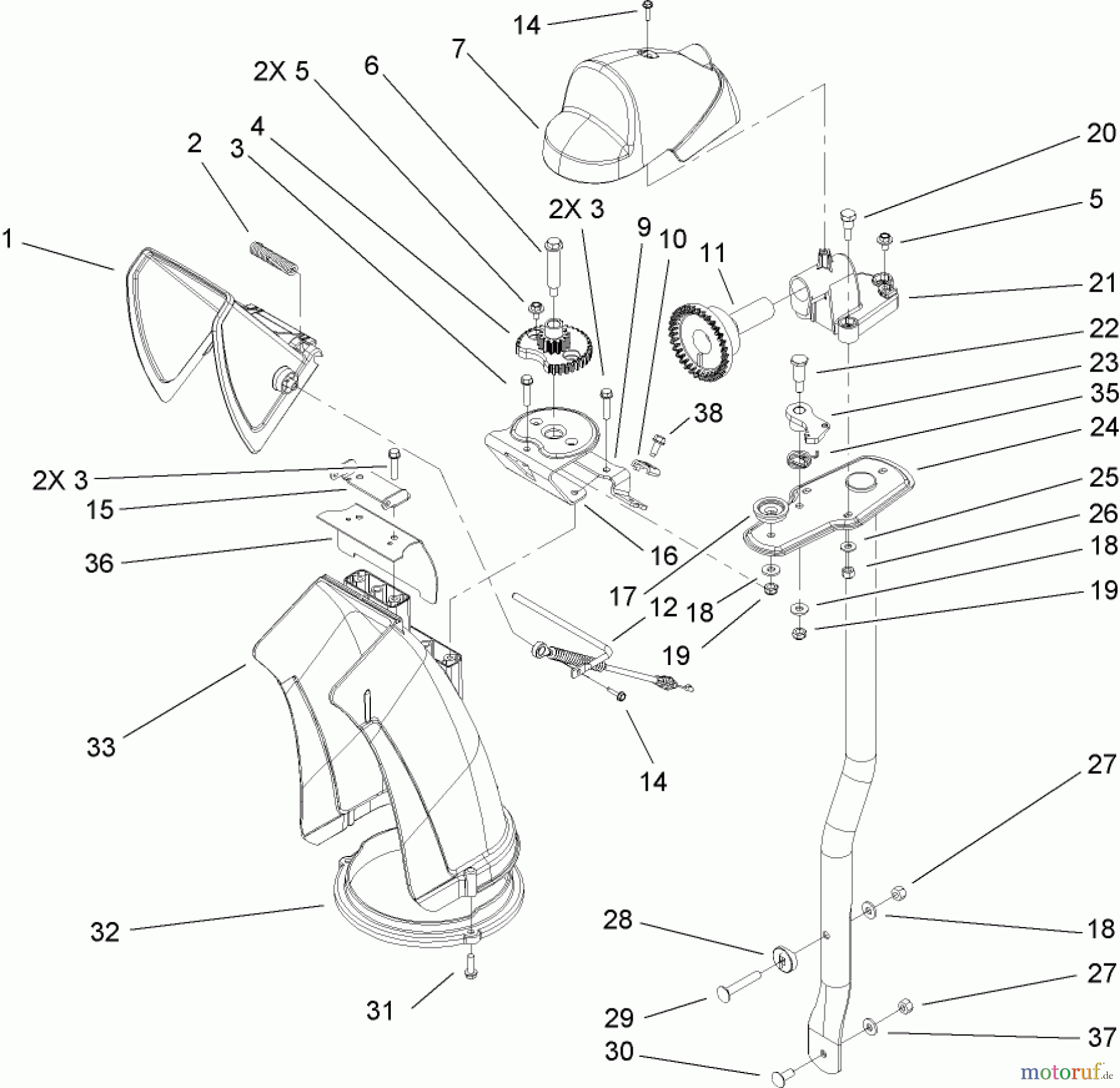  Toro Neu Snow Blowers/Snow Throwers Seite 2 38639 (828 OE) - Toro Power Max 828 OE Snowthrower, 2008 (280000001-280999999) CHUTE ASSEMBLY
