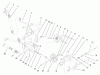 Toro 79263 - 42" Snowthrower, 260 Series Lawn and Garden Tractors, 2000 (200000001-200999999) Ricambi PULLEY AND HITCH ASSEMBLY