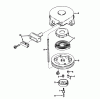 Toro 58007 - 20" Tiller, 1980 (0000001-0999999) Ricambi REWIND STARTER NO. 590420