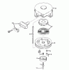 Toro 58010 - 26" Tiller, 1972 (2000001-2999999) Ricambi REWIND STARTER MODEL NO. 590420
