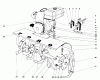 Toro 58200 - 26" Tiller, 1969 (9000001-9999999) Ricambi TINE AND ENGINE ASSEMBLY